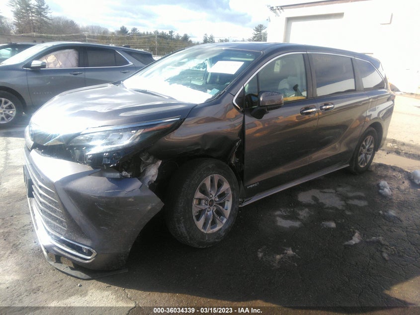 VIN 5TDYSKFC0MS005177 2021 TOYOTA SIENNA XLE