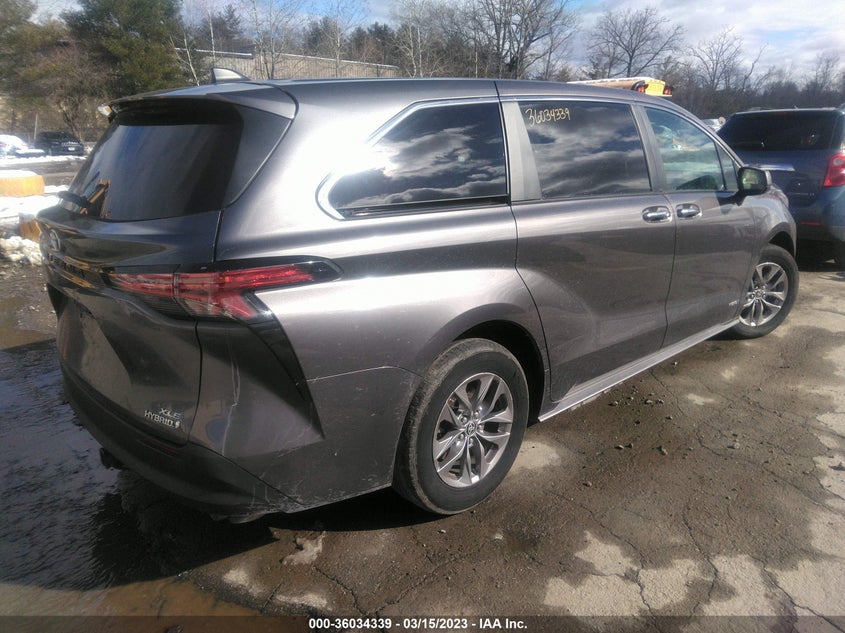 VIN 5TDYSKFC0MS005177 2021 TOYOTA SIENNA XLE