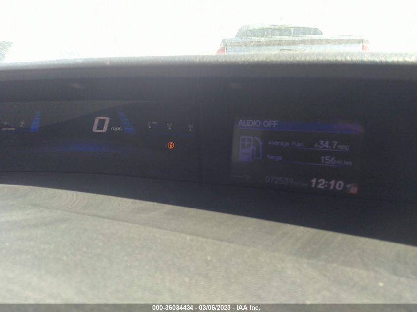 2014 HONDA CIVIC HYBRID 19XFB4F26EE001754