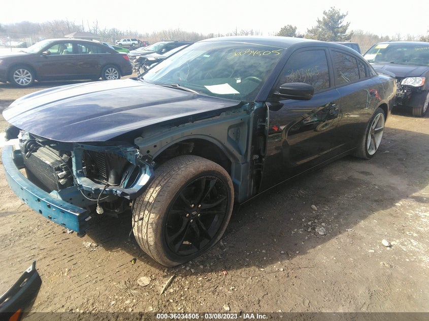VIN 2C3CDXHG8HH537481 2017 DODGE CHARGER SXT