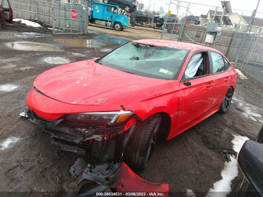 VIN 2HGFE2F59NH500978 2022 HONDA CIVIC SEDAN SPORT