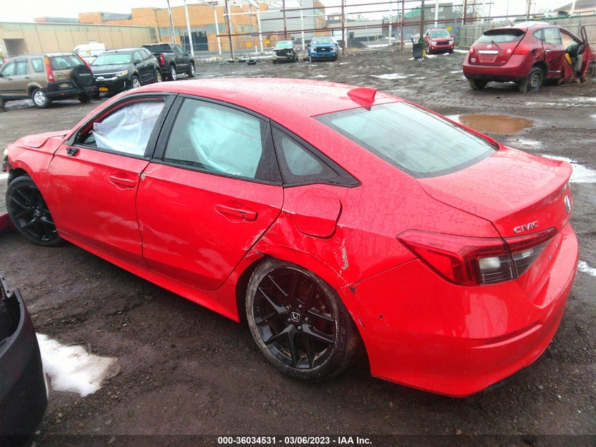 VIN 2HGFE2F59NH500978 2022 HONDA CIVIC SEDAN SPORT