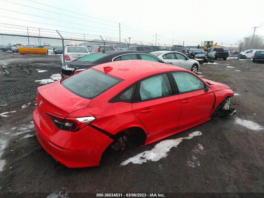 VIN 2HGFE2F59NH500978 2022 HONDA CIVIC SEDAN SPORT