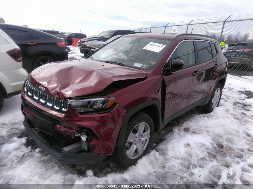 VIN 3C4NJDBB6NT208497 2022 JEEP COMPASS LATITUDE