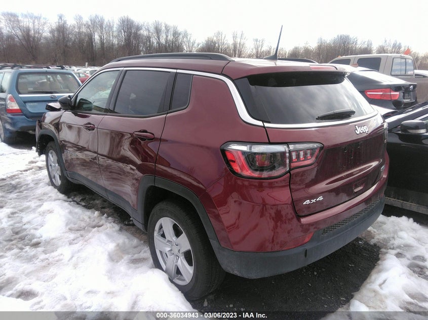 VIN 3C4NJDBB6NT208497 2022 JEEP COMPASS LATITUDE