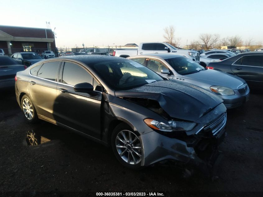 2017 FORD FUSION SE - 3FA6P0HD9HR311781