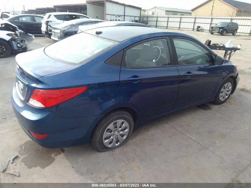 2017 HYUNDAI ACCENT SE - KMHCT4AEXHU318309