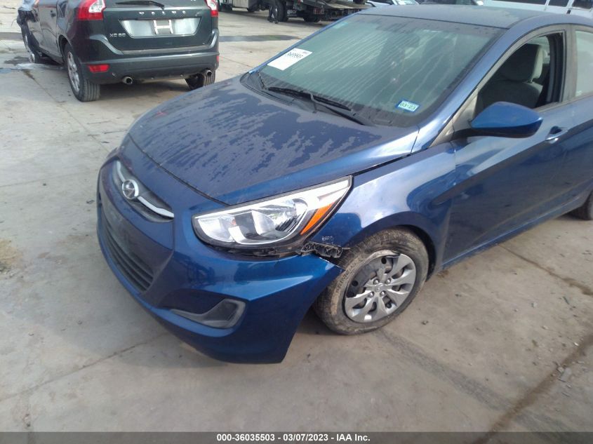 2017 HYUNDAI ACCENT SE - KMHCT4AEXHU318309