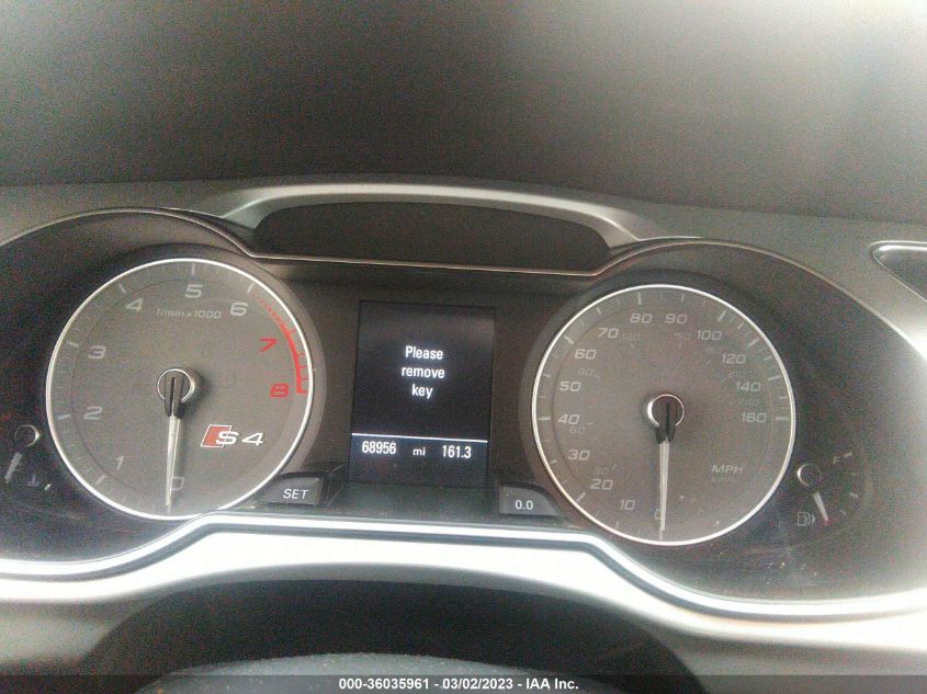 2015 AUDI S4 PREMIUM PLUS - WAUBGAFLXFA100876