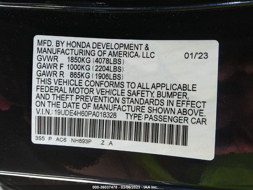ACURA INTEGRA Black 2023 W/A-SPEC TECH PACKAGE-19UDE4H60PA018328-36037478 photo no. 8