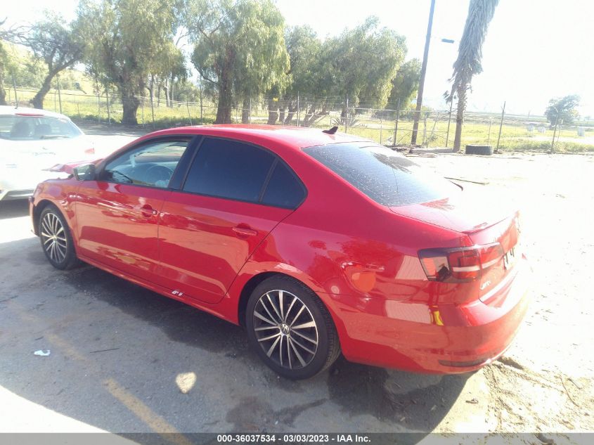 2017 VOLKSWAGEN JETTA 1.8T SPORT - 3VWD17AJ0HM294603