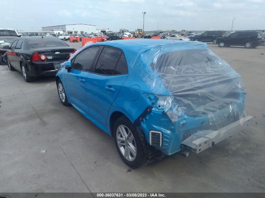 2022 TOYOTA COROLLA HATCHBACK SE/NIGHTSHADE/XSE JTND4MBE8N3163356