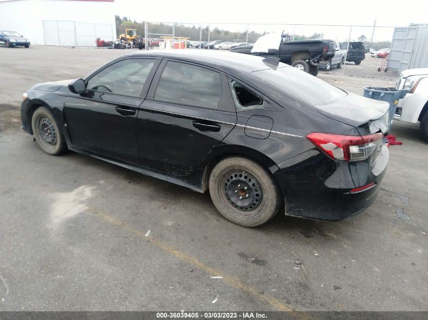 VIN 2HGFE2F57NH549256 2022 HONDA CIVIC SEDAN no.3