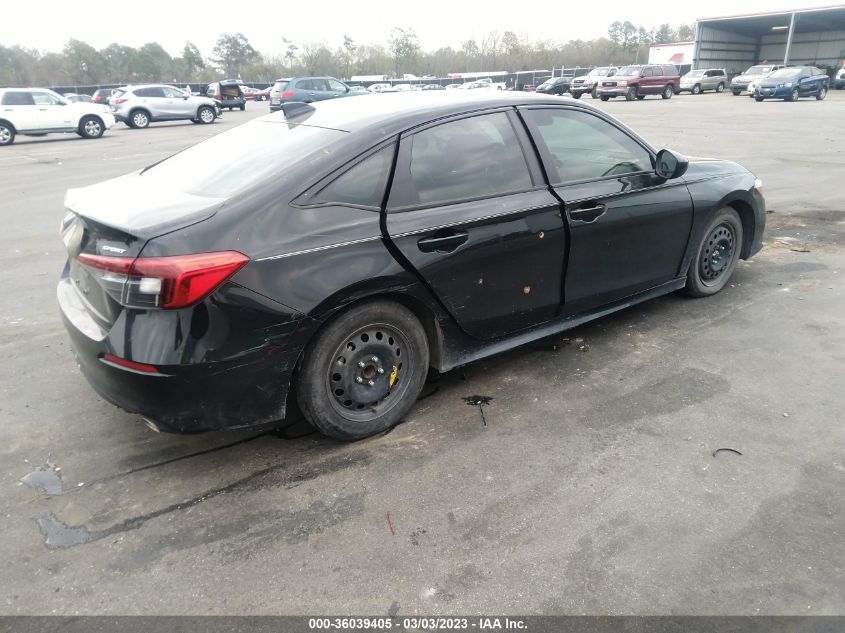 VIN 2HGFE2F57NH549256 2022 HONDA CIVIC SEDAN no.4