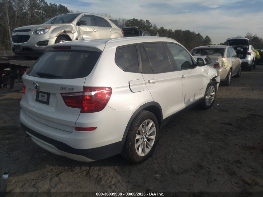 2016 BMW X3 XDRIVE28I - 5UXWX9C51G0D73920