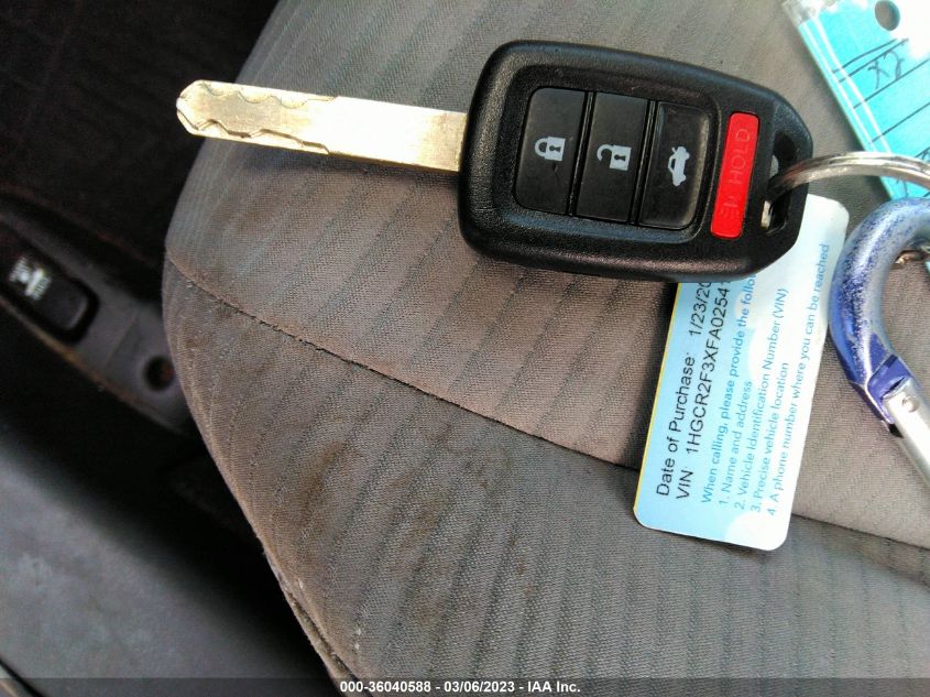 2015 HONDA ACCORD SEDAN LX - 1HGCR2F3XFA025413