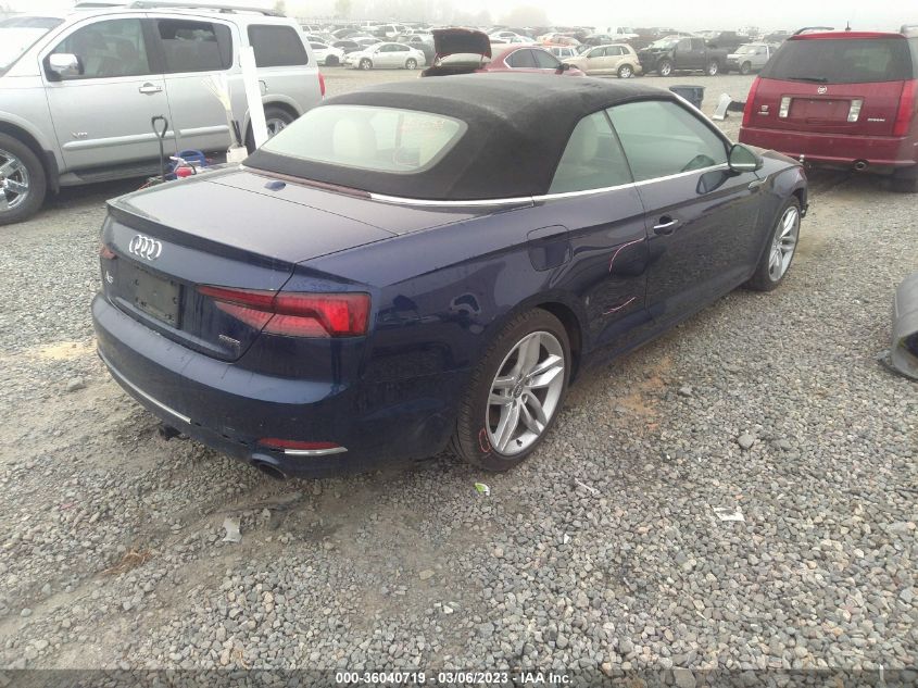 2019 AUDI A5 CABRIOLET PREMIUM PLUS - WAUYNGF51KN007252
