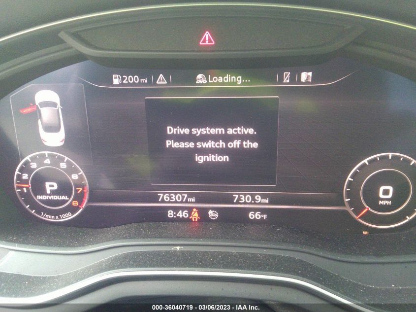 2019 AUDI A5 CABRIOLET PREMIUM PLUS - WAUYNGF51KN007252