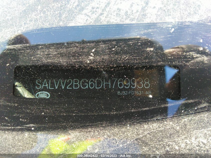 2013 LAND ROVER RANGE ROVER EVOQUE PRESTIGE PREMIUM - SALVV2BG6DH769938