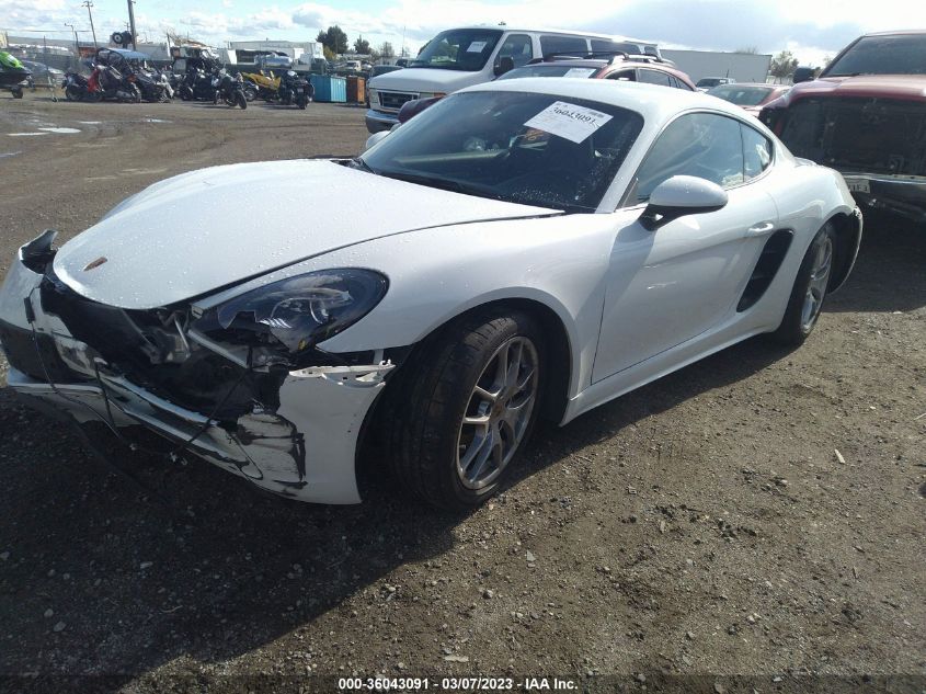 2017 PORSCHE 718 CAYMAN WP0AA2A88HS270532