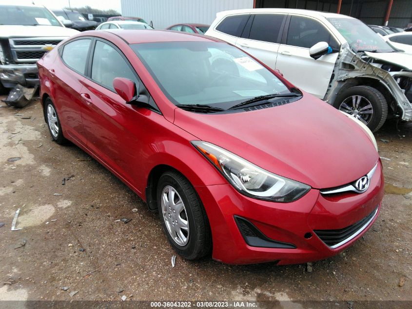 2016 HYUNDAI ELANTRA SE - KMHDH4AE2GU589062