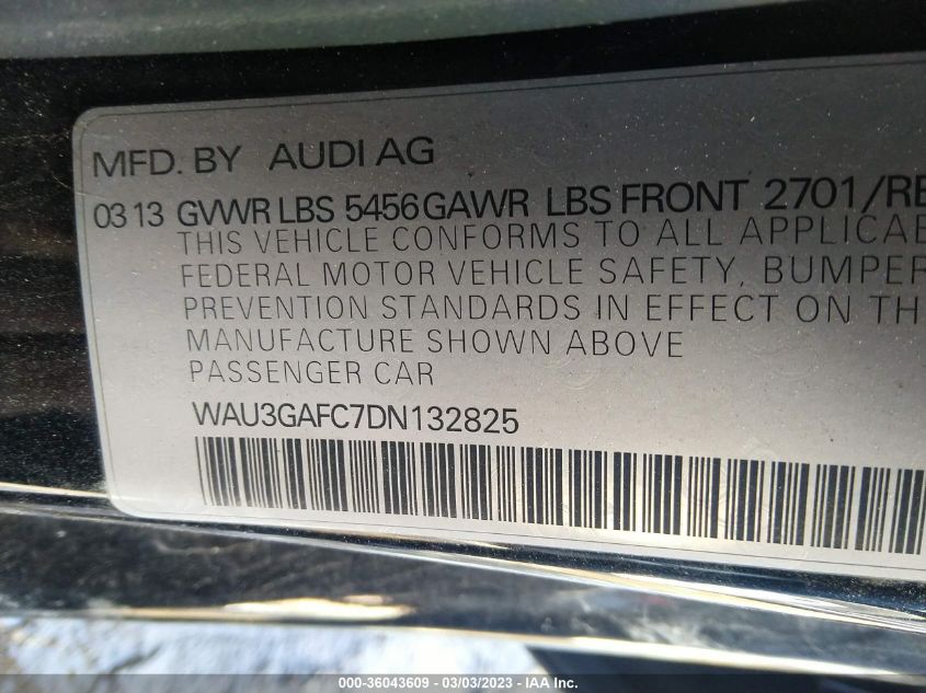 2013 AUDI A7 3.0 PRESTIGE WAU3GAFC7DN132825