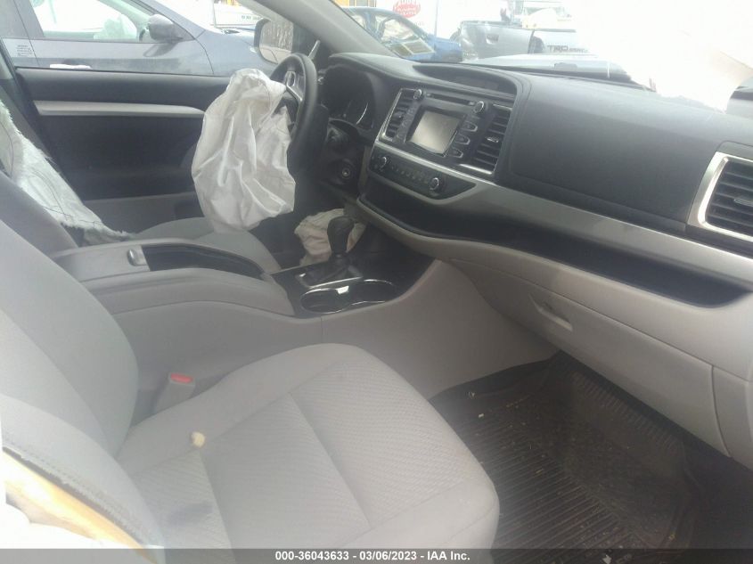 2019 TOYOTA HIGHLANDER LE - 5TDBZRFH7KS918747