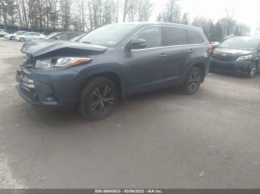 2019 TOYOTA HIGHLANDER LE - 5TDBZRFH7KS918747