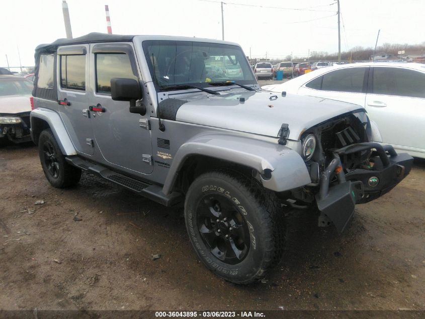 2014 JEEP WRANGLER UNLIMITED SAHARA - 1C4BJWEG1EL229257