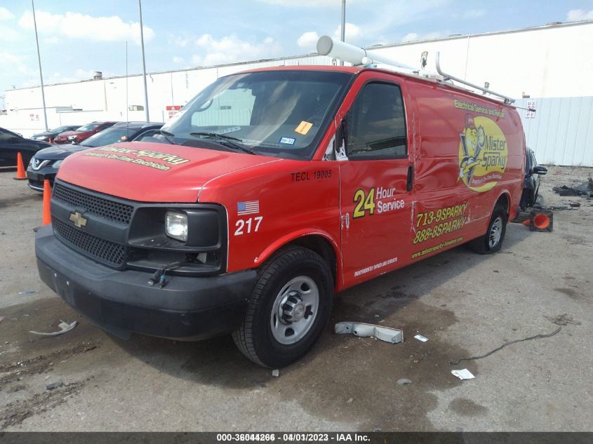 2015 CHEVROLET EXPRESS CARGO VAN 1GCWGGCF6F1257066