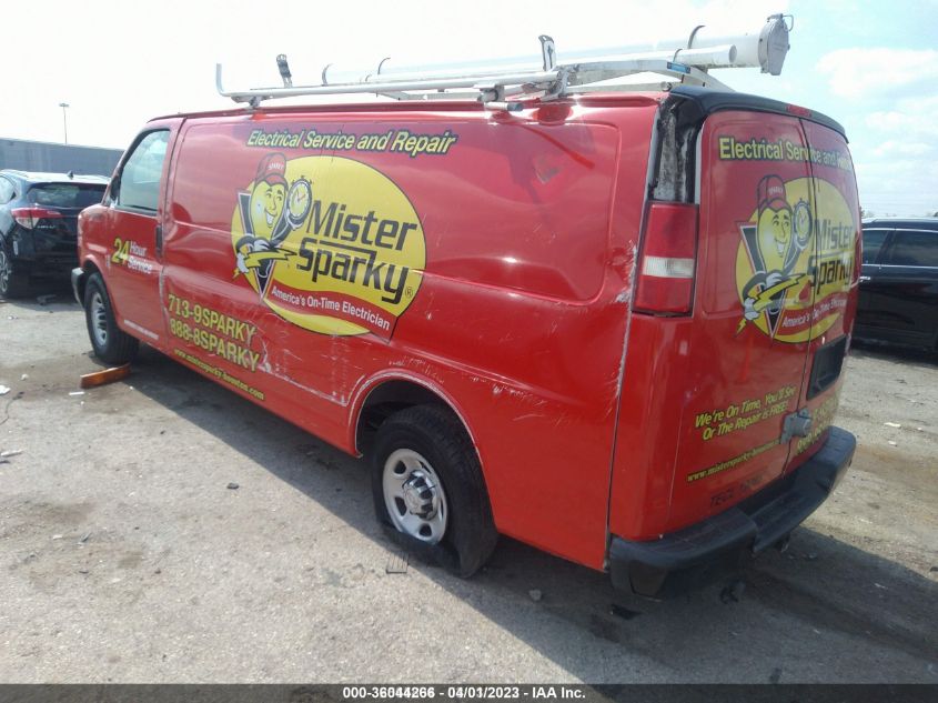 2015 CHEVROLET EXPRESS CARGO VAN 1GCWGGCF6F1257066
