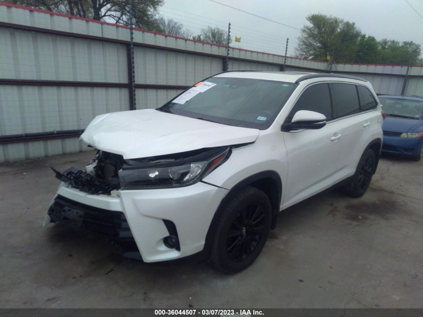 2019 TOYOTA HIGHLANDER SE/XLE - 5TDKZRFH2KS349953