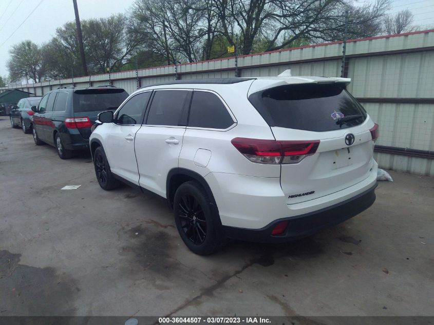 2019 TOYOTA HIGHLANDER SE/XLE - 5TDKZRFH2KS349953