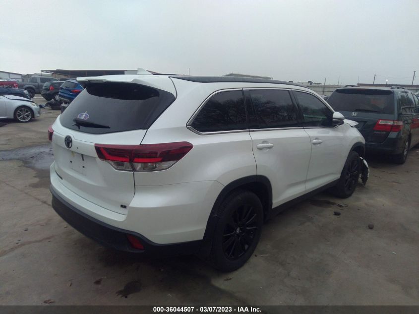 2019 TOYOTA HIGHLANDER SE/XLE - 5TDKZRFH2KS349953
