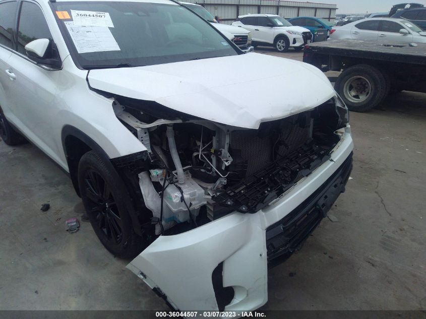 2019 TOYOTA HIGHLANDER SE/XLE - 5TDKZRFH2KS349953