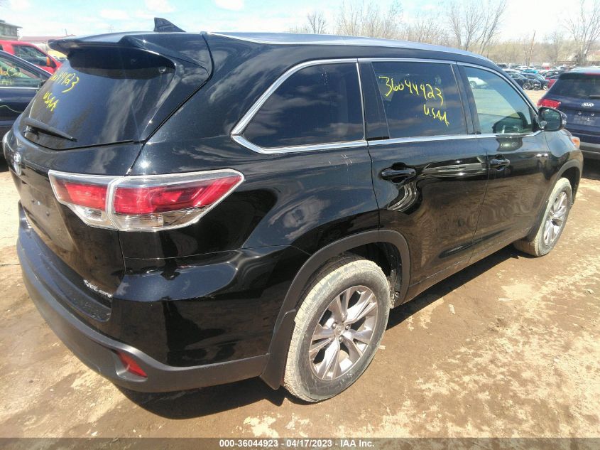 2015 TOYOTA HIGHLANDER XLE - 5TDJKRFH7FS108749