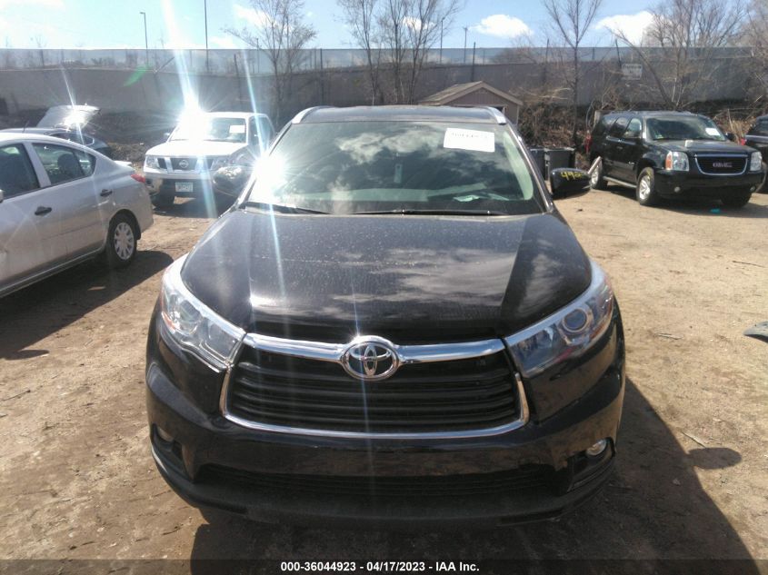 2015 TOYOTA HIGHLANDER XLE - 5TDJKRFH7FS108749