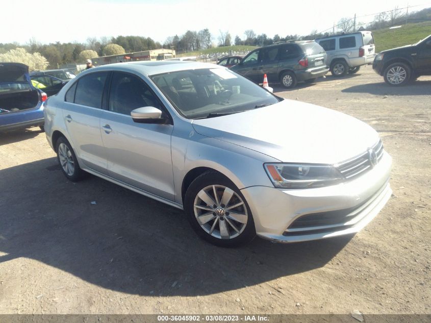 2015 VOLKSWAGEN JETTA SEDAN 2.0L TDI SE - 3VWLA7AJ1FM340531