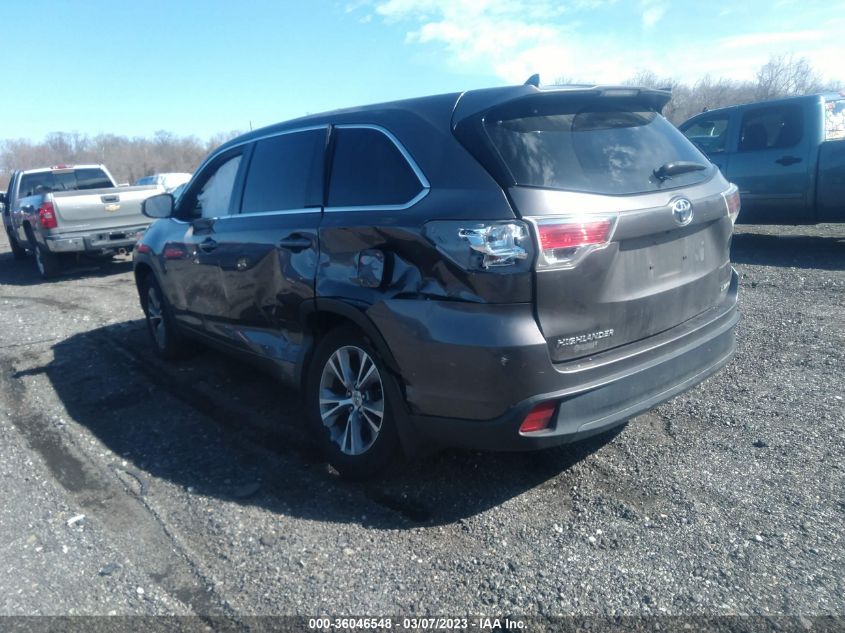 2014 TOYOTA HIGHLANDER LE - 5TDBKRFH9ES008171