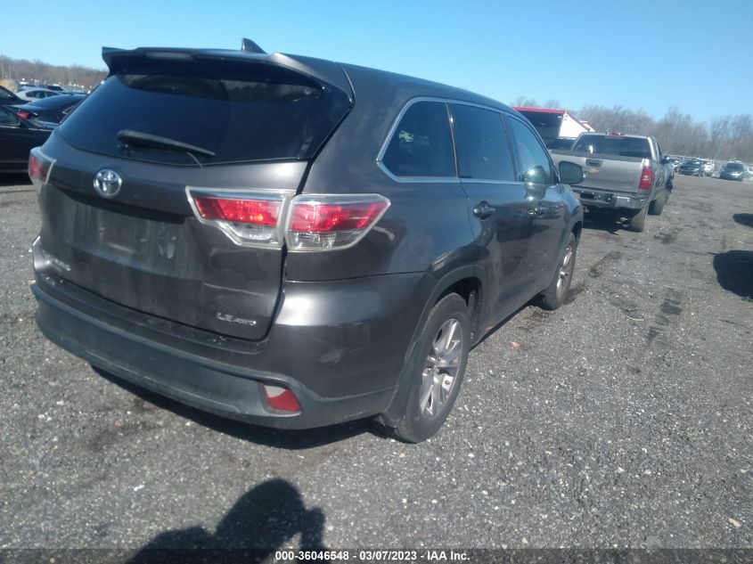 2014 TOYOTA HIGHLANDER LE - 5TDBKRFH9ES008171