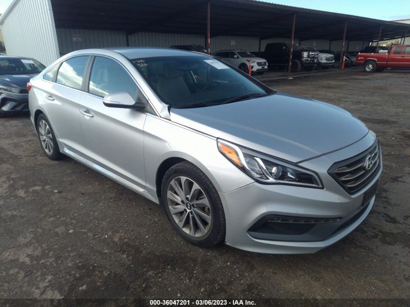 2016 HYUNDAI SONATA 2.4L SPORT - 5NPE34AF1GH415672