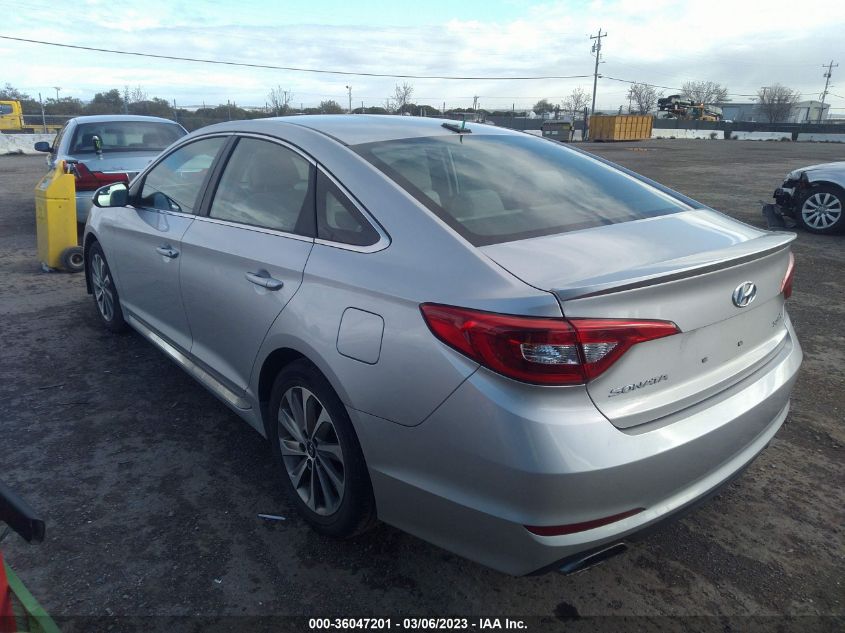 2016 HYUNDAI SONATA 2.4L SPORT - 5NPE34AF1GH415672