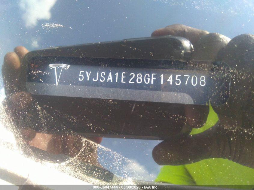 2016 TESLA MODEL S 90D/70D/75D/60D/85D - 5YJSA1E28GF145708