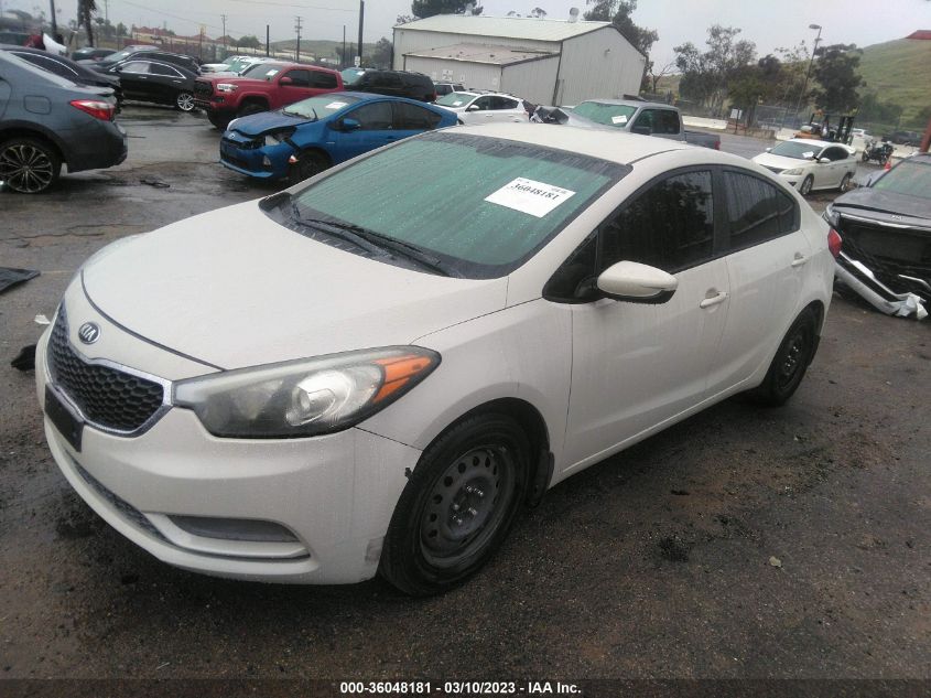 2015 KIA FORTE LX - KNAFK4A67F5299008
