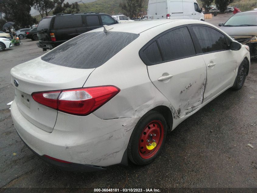 2015 KIA FORTE LX - KNAFK4A67F5299008