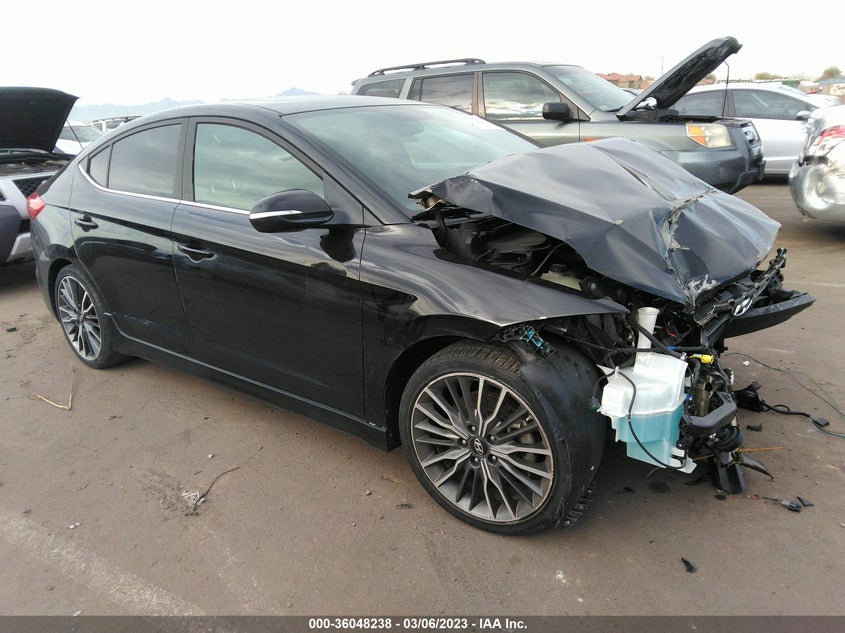 VIN KMHD04LB1JU527525 2018 HYUNDAI ELANTRA SPORT