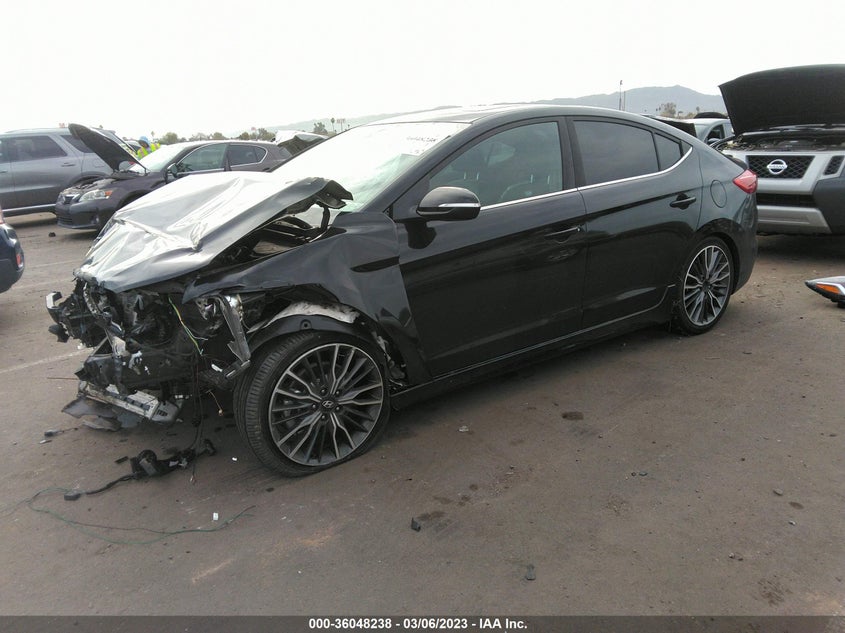 VIN KMHD04LB1JU527525 2018 HYUNDAI ELANTRA SPORT