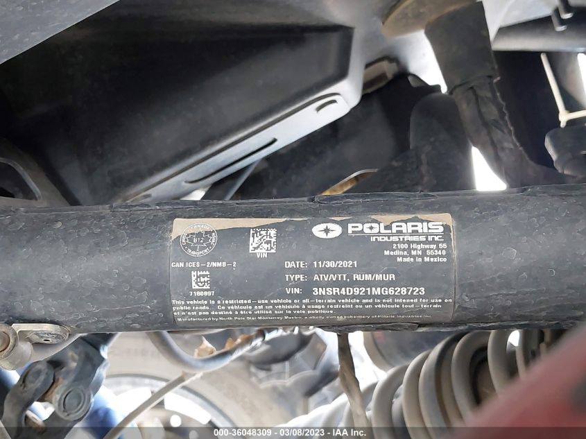 2021 POLARIS RZR PRO XP 4 ULTIMATE - 3NSR4D921MG628723