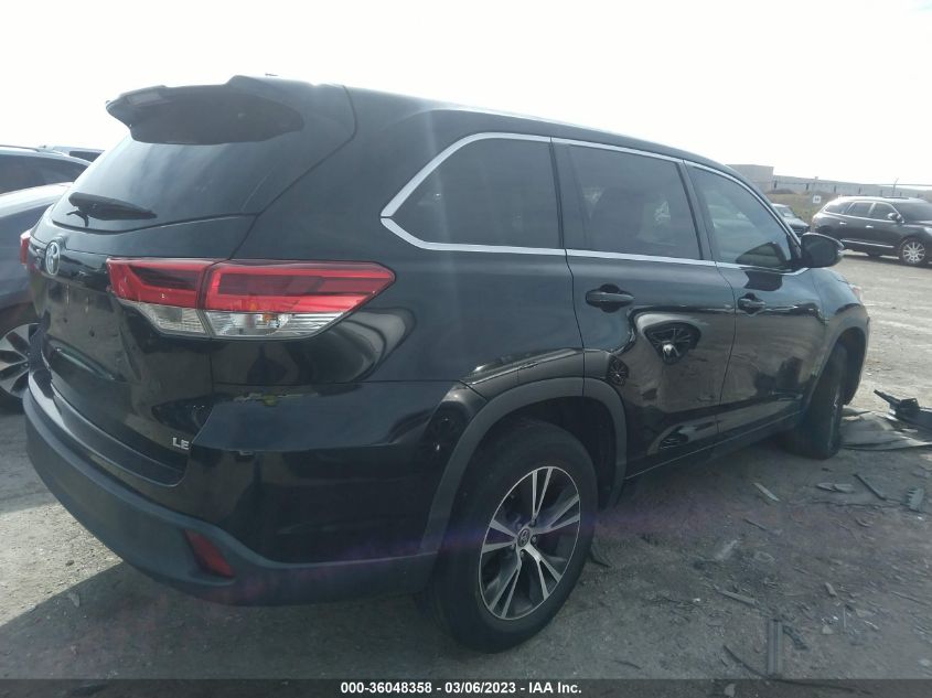 2017 TOYOTA HIGHLANDER LE - 5TDZZRFH5HS226848