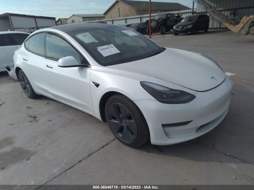 2022 TESLA MODEL 3 LONG RANGE - 5YJ3E1EB8NF257883